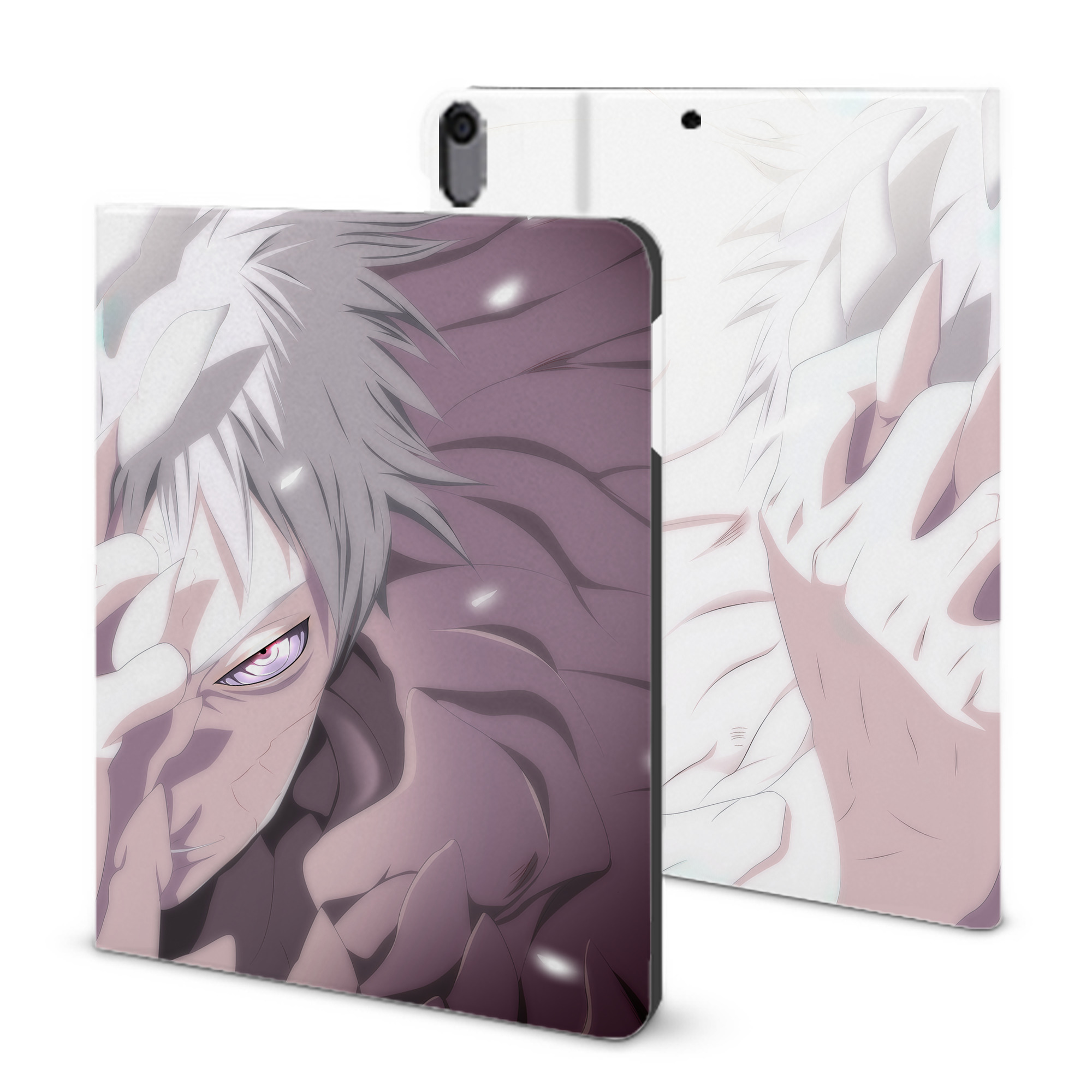 （画像用） NARUTO -ナルト- NARUTO -ナルト- 疾風伝 IPad ケース ブック型 PUレザー TPU 耐衝撃 軽量 薄型 ペン収納なし 全面保護 IPad 各モデル対応